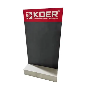 Стенд виставковий для аксесуарів Koer (сірий+бетон) 1500x800x600, комплект із 2 секцій (з лого) (ST5658)
