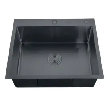 Мийка з диспенсером та сушаркою для посуду Zerix ZH6050B-215 (3.0/1.0) PVD-Black (ZM5563)
