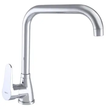 Змішувач для кухні високий Zerix SOP7 146 хром з гнучкою підводкою (ZX0192)