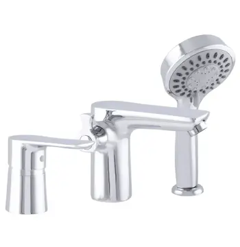 Змішувач на борт ванни Zerix Z1149 хромований одноважільний (ZX0258)
