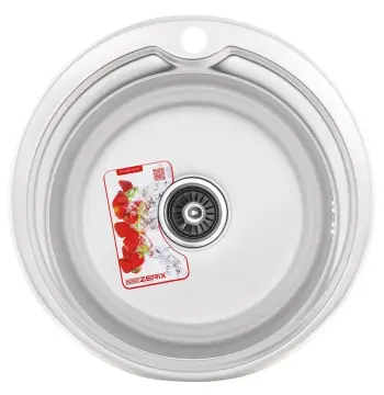 Мийка кухонна Zerix Z510-08-180D (decor) (ZX1587)