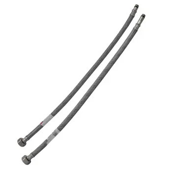 Гнучкі шланги для змішувача гайка 1/2'' - Штуцер M10 (40 см) 2 шт (силик. оболонка) Zerix (ZX3028)