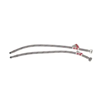 Гнучкі шланги для змішувача гайка 1/2'' - Штуцер M10 (120 см) 2 шт (силик. оболонка) Zerix (ZX3033)