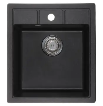 Мийка кухонна Zerix ZS-4651S-03 Чорна (ZX4564)