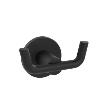 Подвійний гачок для рушників ZERIX DELUX M1305-2A Black (ZX4650)