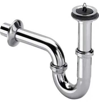 Сифон для умывальника VIEGA 1 1/4″ x 1 1/4″ x60 хром трубный с/г 111298