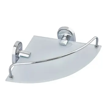Полиця кутова з обмежувачем (скло) Zerix AFB-0107-1 (ZX5073)