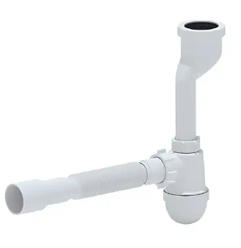 Сифон для пісуару Zerix SP-01 з гофротрубою (ZX5094)
