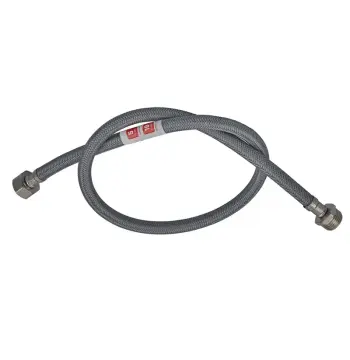 Гнучке підведення Zerix ZHN-02-FM1/2"-080 (нейлонове обплетення, гайки нерж) (ZX5150)
