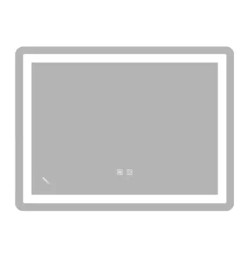Зеркало ZERIX SANSA MR01-80x60-REVERSE с LED Touch, Anti-fog, димером, рег. яркости (ZX6049)