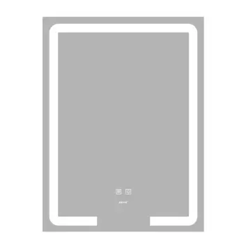 Дзеркало ZERIX PRIME MR02-50x80 з LED Touch, Anti-fog, димером, рег. яскравості (ZX6052)