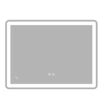 Зеркало ZERIX MIRRA MR05-80x60-REVERSE с LED Touch, Anti-fog, димером, рег. яркости (ZX6056)