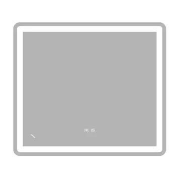 Зеркало ZERIX MIRRA MR05-80x70-REVERSE с LED Touch, Anti-fog, димером, рег. яркости (ZX6057)