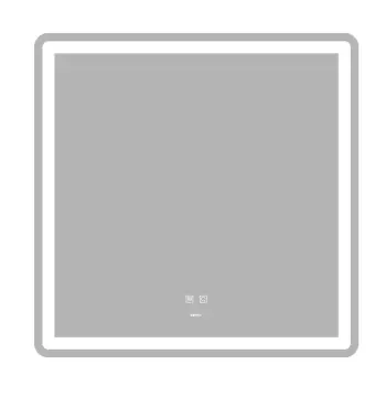 Зеркало ZERIX MIRRA MR05-80x80 с LED Touch, Anti-fog, димером, рег. яркости (ZX6058)