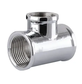 Трійник SOLOMON 1″х1/2″х1″ ВВВ хром 8202