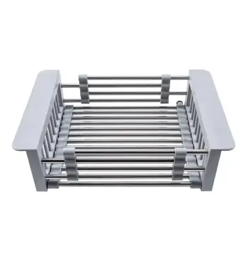 Сушарка для посуду ZERIX BAS-01.SUS GRAY з нерж. сталі SUS304 (колір сірий) (ZX6105)