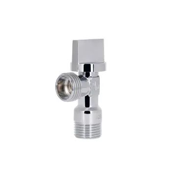 Кран приладовий Thermo Alliance Base SD185W1515 латунний хромований кутовий 1/2" ЗР (SD185W1515)