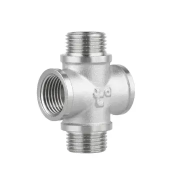 Хрестовина Thermo Alliance Forte SF35515 латунна нікельована 1/2" з внутрішньо-зовнішньою різьбою (SF35515)
