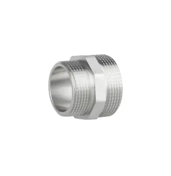 Ніпель редукційний Thermo Alliance 1/2х11/4 Forte латунний нікельований 1 1/2"x1 1/4" із зовнішньою різьбою (SF3594032)