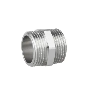 Ніпель рівнопрохідний Thermo Alliance Forte 1" SF35825 латунний нікельований (SF35825)