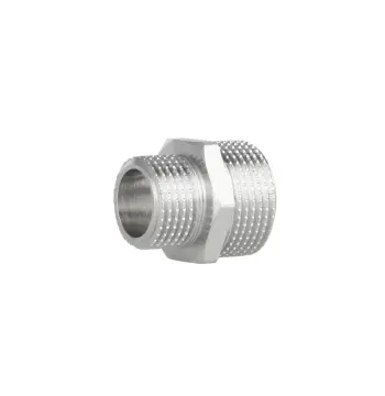 Ніпель редукційний Thermo Alliance 1/2х3/4 Forte 1/2"х3/4" SF3592015 латунний нікельований із зовнішньою/зовнішньою різьбою (SF3592015)