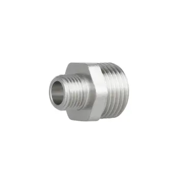 Ніпель редукційний Thermo Alliance 1/2х3/8 Forte 1/2"х3/8" нікельований латунний із зовнішньою різьбою (SF359159)