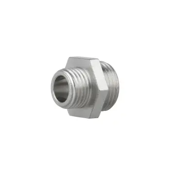 Ніпель редукційний Thermo Alliance 3/8х1/4 Forte SF35996 латунний нікельований 3/8"х1/4" із зовнішньою різьбою (SF35996)