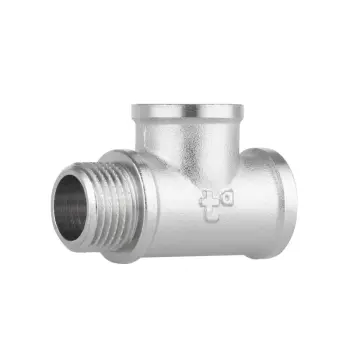 Трійник Thermo Alliance Forte SF36315 латунний нікельований з різьбою 1/2" ВВЗ (SF36315)