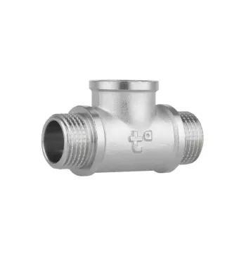 Трійник Thermo Alliance Forte SF36615 латунний нікельований з різьбою ВЗЗ 1/2 (SF36615)