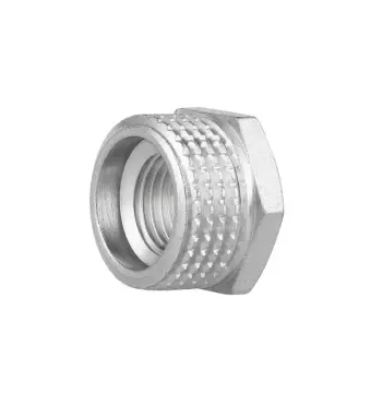 Футорка Thermo Alliance 1/2х1/4 Forte 1/2"х1/4" латунна нікельована з зовнішньо-внутрішньою різьбою (SF374156)