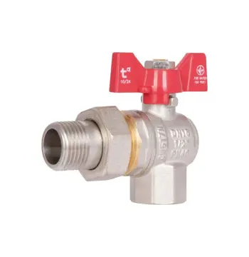 Кран кульовий "Американка" Thermo Alliance Standart кутовий 1/2" ВЗ SD222W15