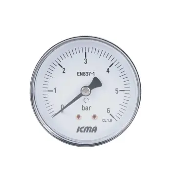 Манометр Icma 1/4" 0-6 бар, заднє підключення №243