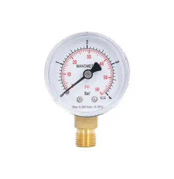 Манометр Thermo Alliance Standart SD1704B металевий, 50 мм, з нижнім підключенням 1/4", до 4 бар (SD1704B)