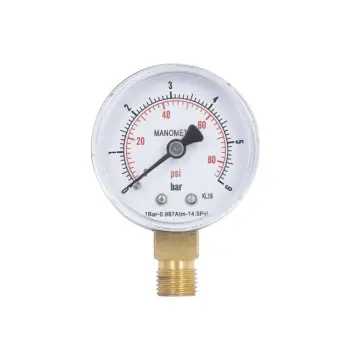 Манометр Thermo Alliance Standart SD1706B 50 мм з нижнім підмиканням 1/4" до 6 бар (SD1706B)