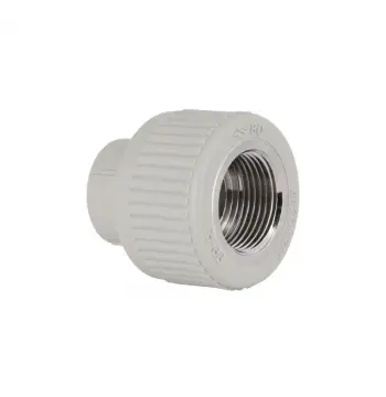 Муфта PPR Blue Ocean 20х3/4" сіра з латунною внутрішньою різьбою (BOIAXX2002XXX)