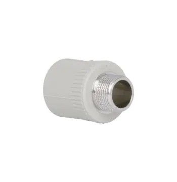 Муфта PPR Blue Ocean 32х3/4" комбінована сіра із зовнішньою різьбою (BOEAXX3202XXX)