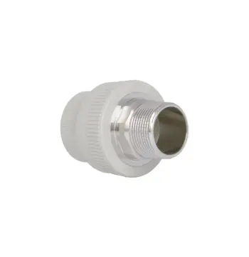 Муфта PPR Blue Ocean 40х1 1/4" комбінована сіра з зовнішньою різьбою (BOHTEA4004XXX)