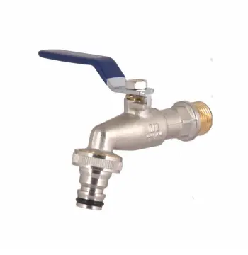 Кран поливальний кульовий Thermo Alliance Standart SD140W15 латунний нікельований 1/2 (SD140W15)