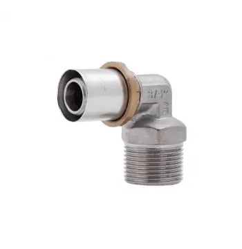 Прес-кутик Icma №404 20х3/4" ЗР нікельований латунний для опресування (81404AEBQ06)