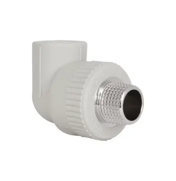 Кут PPR Blue Ocean 20х1/2" сірий 90° з латунною зовнішньою різьбою (BOET902001XXX)