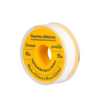 Стрічка-фум Thermo Alliance Standart SD262YW15 жовта довжиною 15 м (SD262YW15)