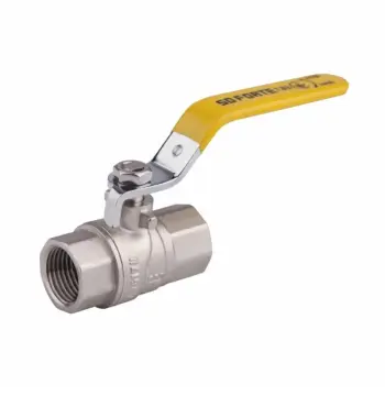 Кран кульовий Thermo Alliance Forte SF600G40 латунний для газу 1 1/2" з внутрішньою різьбою та ручкою-важелем (SF600G40)