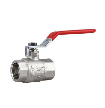 Кран кульовий Thermo Alliance Forte SF600W20 латунний нікельований 3/4" ВР для води з ручкою-важелем (SF600W20)