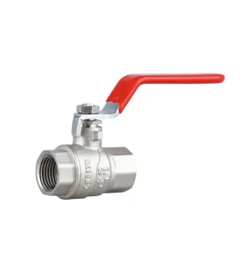 Кран кульовий Thermo Alliance Forte SF600W15 нікельований латунний ВР 1/2" для води з ручкою-важелем. (SF600W15)
