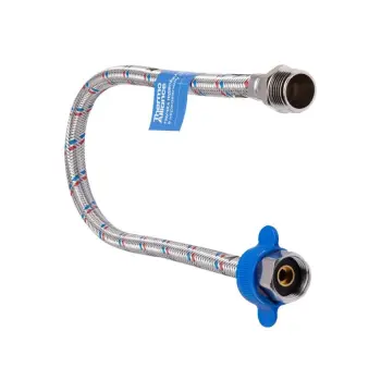 Гнучка підводка для води Thermo Alliance Standart SD398W40 нержавіюча, 40 см, гайка-штуцер 1/2 (SD398W40)
