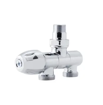 Вентиль для рушникосушки Icma х3/4 №968 латунний хромований 1/2"x3/4" універсальний (82968AD07)