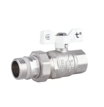 Кран кульовий-американка Thermo Alliance Forte SF222W25 латунний прямий 1" із системою антипротікання (SF222W25)