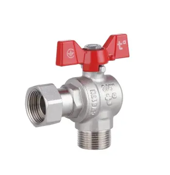Кран кульовий Thermo Alliance Forte SF224W20 латунний кутовий з накидною гайкою для води 3/4" ВЗ (SF224W20)