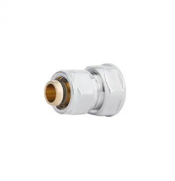 Перехідник обтискний Icma 542 20х3/4" ВР латунний нікельований (81542REBQ06)