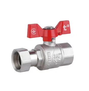 Кран кульовий прямий Thermo Alliance Forte SF260W20 латунний з накидною гайкою 3/4" ВР (SF260W20)
